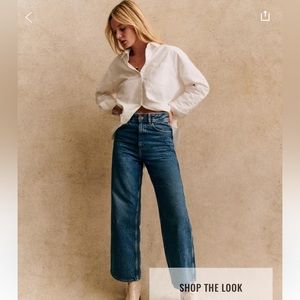 NWOT Sézane Le Crop Jean, Size 0 / 32 / US 23–24